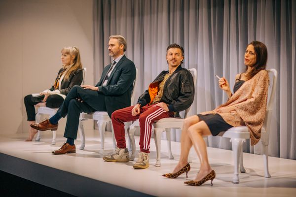 Marya Sea Kaminski, Lathrop Walker, Christopher Morson, Alexandra Tavares. Photo by Joe Moore 1