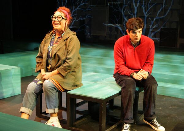 Behind the scenes at the Designer Run for The Curious Incident of the Dog in the Night-Time at Chance Theater. 15