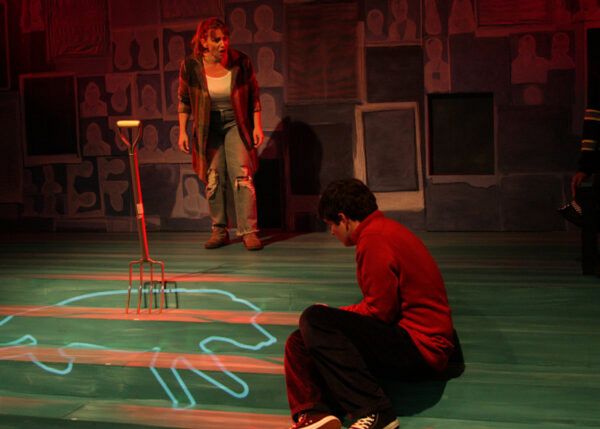 Behind the scenes at the Designer Run for The Curious Incident of the Dog in the Night-Time at Chance Theater. 14