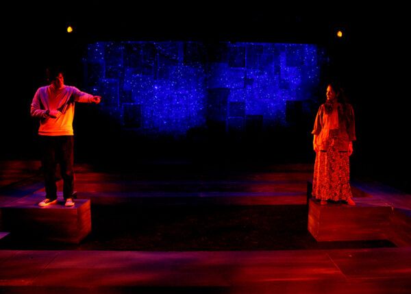 Behind the scenes at the Designer Run for The Curious Incident of the Dog in the Night-Time at Chance Theater. 12