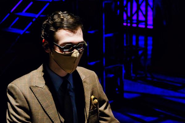 L-R: William Porter, Max Pinson (as Kurt Weill), Victoria Mesa, Ashton Lambert, and Kate Maniuszko in the Otterbein Departments of Theatre & Dance and Music production of “Into a Lamplit Room: the Songs of Kurt Weill.”
Photo By: Mark Mineart
3