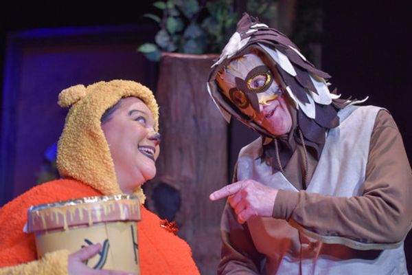 Winnie-the-Pooh (Deb Solomon) & Christopher Robin (Jesse Nuell) Photo by Arielle Bayer 2