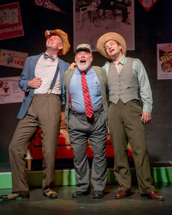 Ryan Cappleman, Bradley Halverson, Joel Kopischke, and Carmen Risi perform in Tomfoolery at Third Avenue Playhouse in Sturgeon Bay, now through October 20. 2