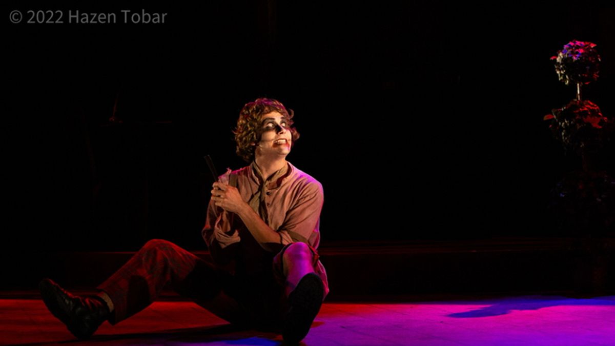 Christopher Michael as Tobias Ragg in Sweeney Todd (Rubber City Theatre). Photo