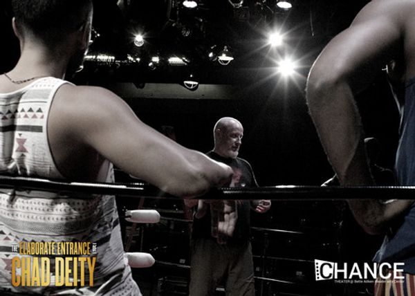 Londale Theus Jr. as Chad Deity in rehearsals for the OC premier of Kristoffer Diaz's Pulitzer Prize Finalist play, 