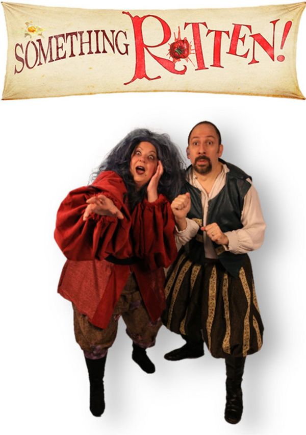 “Something Rotten!” presented by Theatre Nebula featuring (left to right) Cale Singleton (William Shakespeare) and David Pfenninger (Nick Bottom).
3