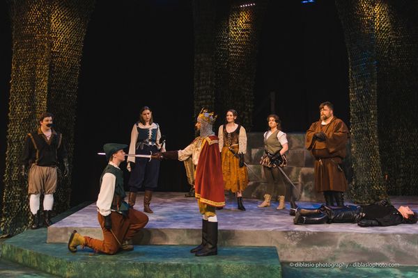 Scenic Design by Jonathan Allender-Zivic and Lighting Design by Jay Weddle 10