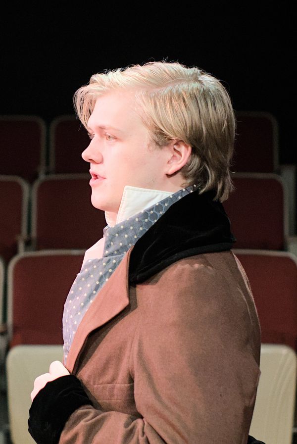 Figaro (Jackson Rosenberry) and Susanna (Rhiannon Talbot) in a lighter moment. 8