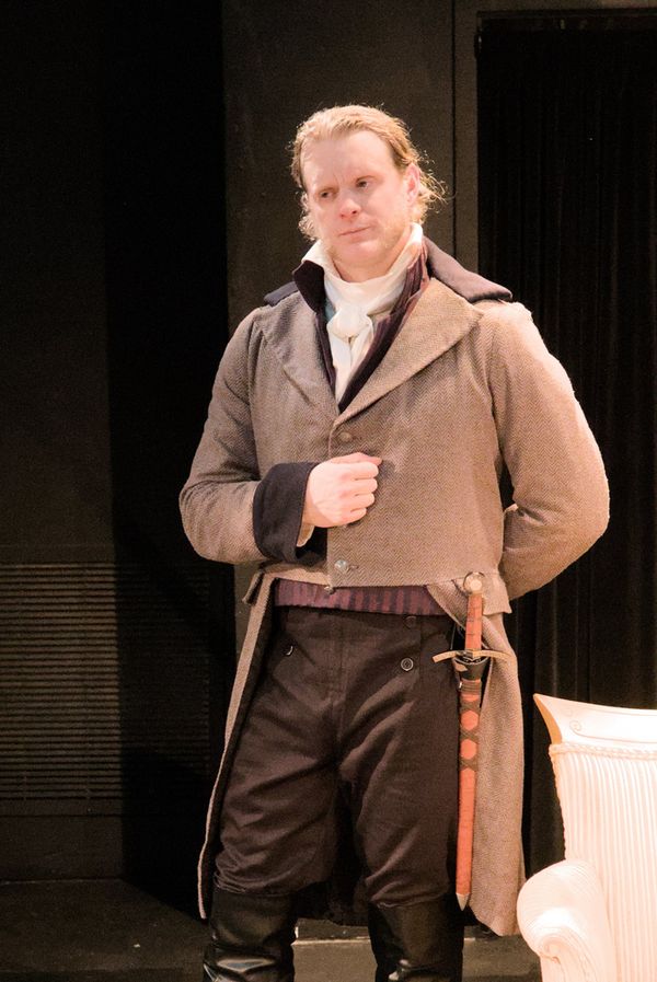 Figaro (Jackson Rosenberry) and Susanna (Rhiannon Talbot) in a lighter moment. 5