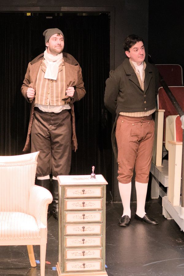 Figaro (Jackson Rosenberry) and Susanna (Rhiannon Talbot) in a lighter moment. 2