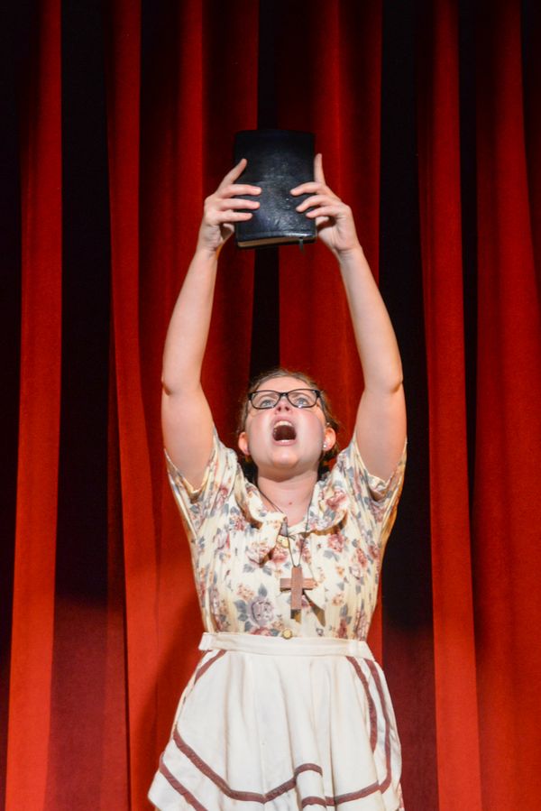 Julia Dietz as Margaret White in Carrie: The Musical singing And Eve Was Weak 11