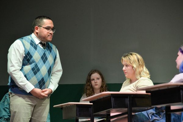 Kevin Insignares and Emma McLaren as Mr. Stephens and Carrie White in Carrie: The Musical 17