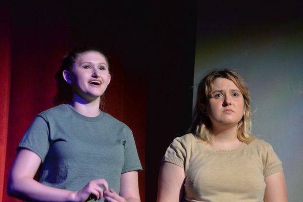 Meaghan Labas and Emma McLaren as Miss Gardner and Carrie White in Carrie: The Musical singing Unsuspecting Hearts 19