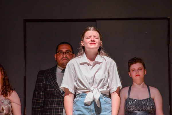 Emily Vandal as Sue Snell in Carrie: The Musical singing Epilogue 39