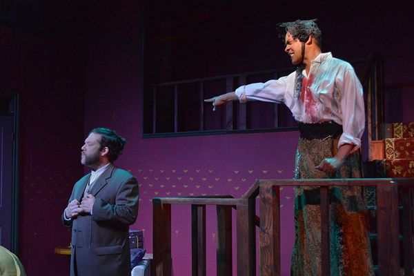 L to R: Skylar Alexis and Rob Young in Hat Box at The Garage Theatre Photo: Diana Kaufmann 3