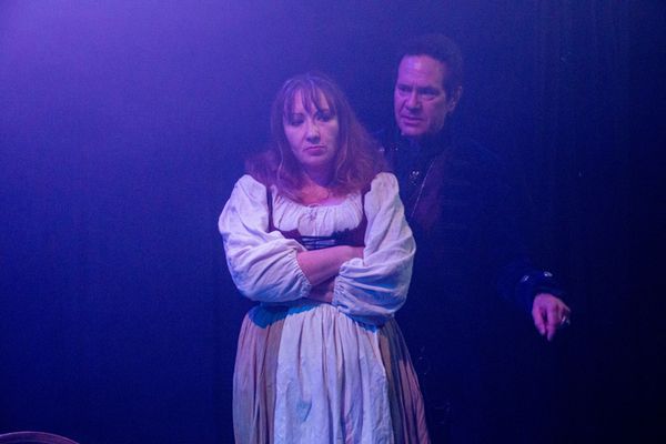 Bobby Zelsdorf, Spencer Karlak, Paul Knox, and Rob Young in Witch at the The Garage Theatre Photo Credit: Diana Kaufmann 9