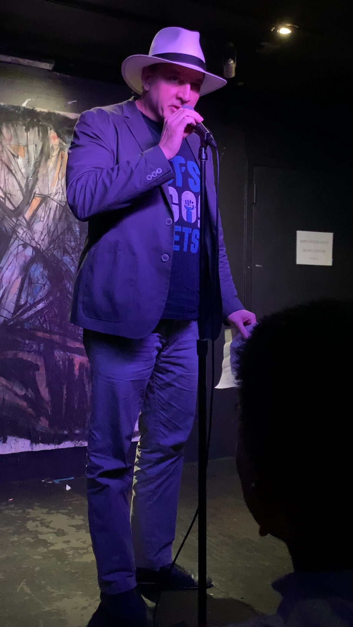 Robert C. Ford reading his poem -May The Great Ark Save The Drones- at the… Photo