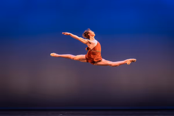 American Ballet Theatre (ABT) Studio Company, Stars and Stripes Pas de Deux - Choreography by George Balanchine (c) The George Balanchine Trust, featuring Jake Roxander -photo by Stars Action Shots 2 7