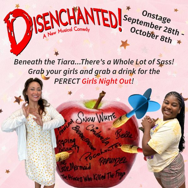 The cast of Disenchanted posing for princess perfection 2