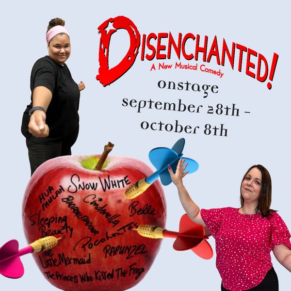 The cast of Disenchanted posing for princess perfection 3