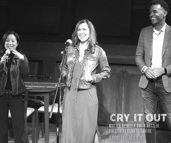 Director Elina de Santos giving a presentation at the Design Preview Party for 