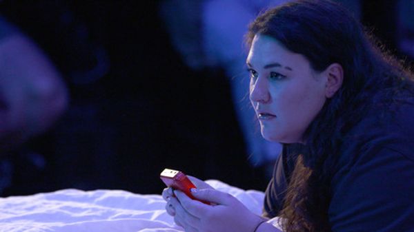 Ariadne Sgouros as April-May in You're Not Special at KXT
Image by Australian Theatre Live 2