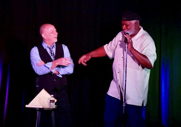 Comedy legend George Wallaces joins Jokesters' resident headliner Don Barnhart onstage for some improvisational fun. 2
