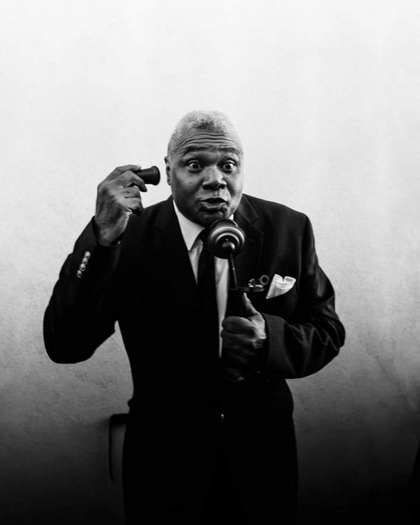 A Member of The Press Poet Society: Rizzy Fuentes as Walter Burns and Darryl Maximilian Robinson as Roy V. Bensinger in The CCPT revival of The Front Page. 8