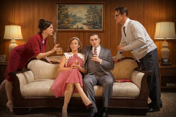 Jessica John, Megan Carmitchel, Drew Bradford and Francis Gercke star in Backyard Renaissance''s WHO''S AFRAID OF VIRGINIA WOOLF? 1