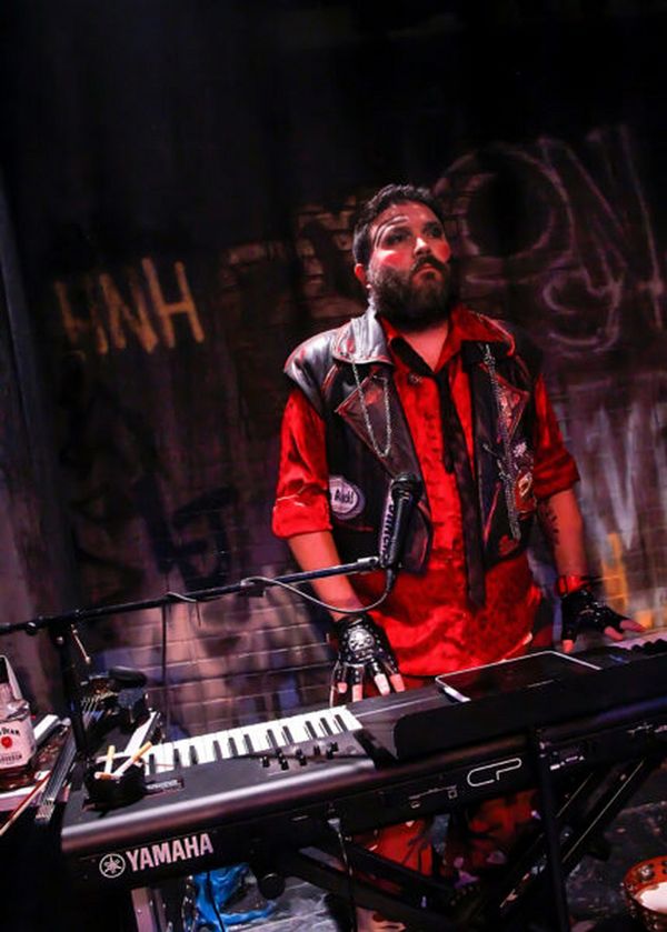 The Cast of ?Hedwig and the Angry Inch? at Chance Theater. Playing January 26 ? February 25, 2024 at the Bette Aitken Theater Arts Center on the Cripe Stage. The musical has text by John Cameron Mitch 3