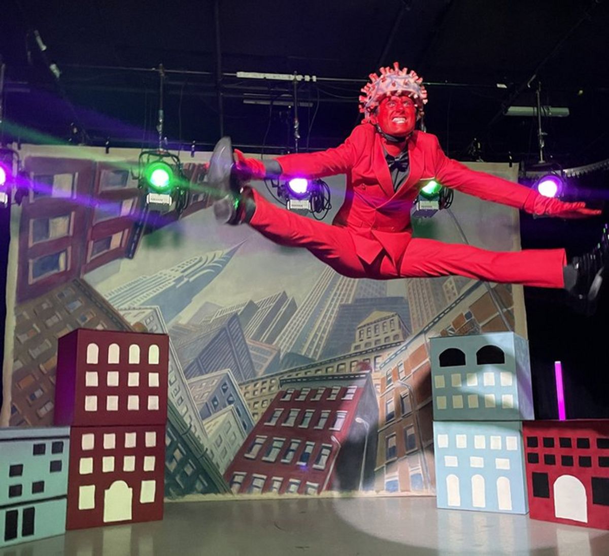 Anthony Zambito as Mister Covid in Covid! the Musical (Comedy Central) Photo