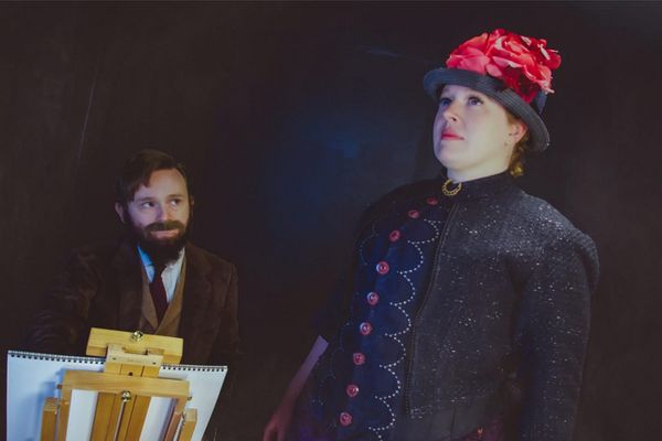 Chris Spencer as George and Erin Murphy as Dot in Little Theatre of Fall River''s production of Sunday in the Park with George 6