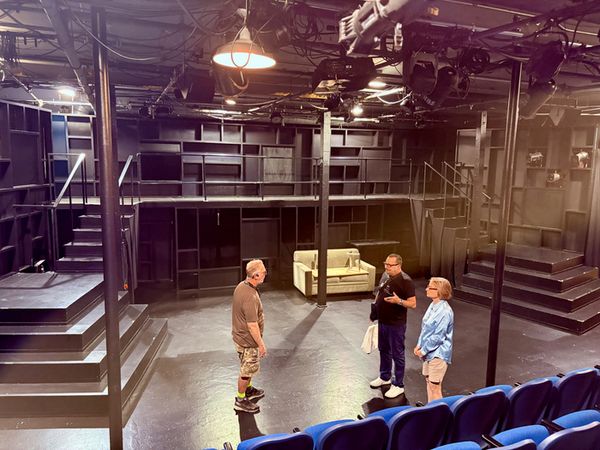 On the set of Let''''s Write a Musical at the Hudson Theatre 1