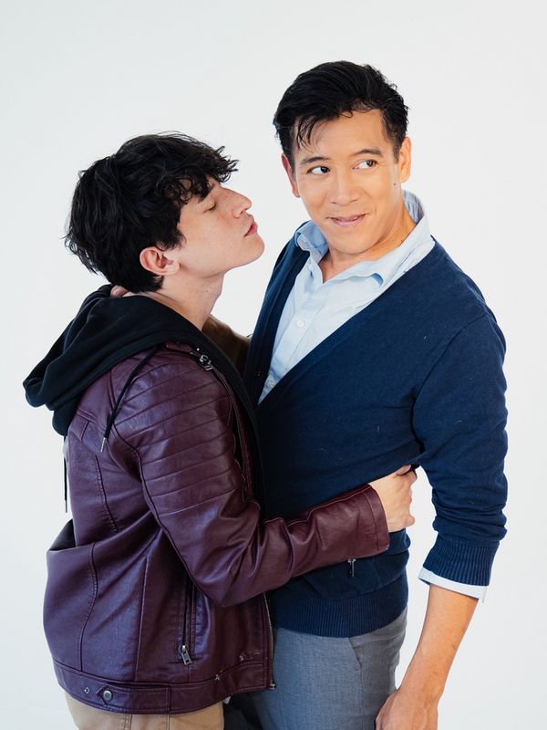 Jonathan Moreno as Benoit and Danny Bernardo as David in LE SWITCH by Philip Dawkins, directed by Spenser Davis. (photo credit: Andrew Ge) 1