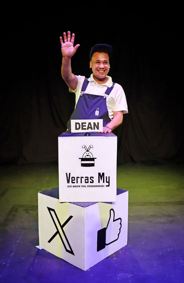 The fictional game show, Veras My where he wins a brand new iPhone. 1