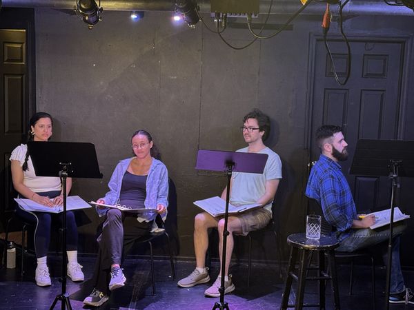 L to R: Austin McCaslin-Doyle (Langley), Merrill Joseffer (Sparrow), Allen Winter (Alastair), Rudaba Nasir (Shanda) 2