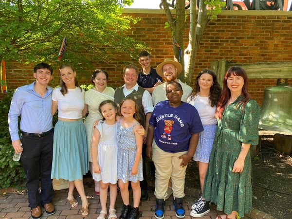 Some of the cast at Columbus Arts Festival 2