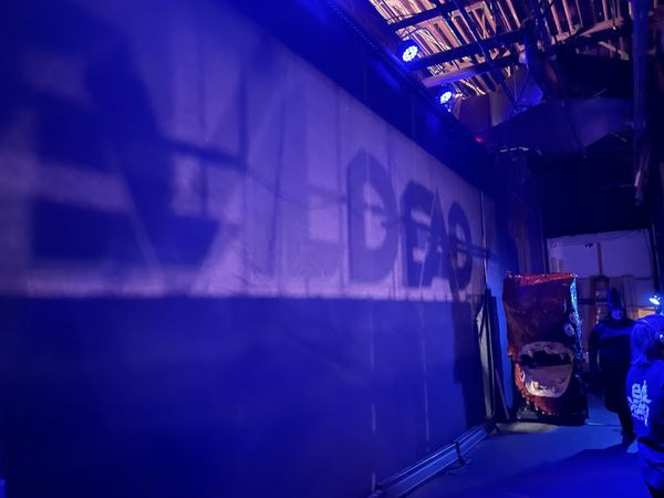 A full view of the Evil Dead The Musical HD set 2