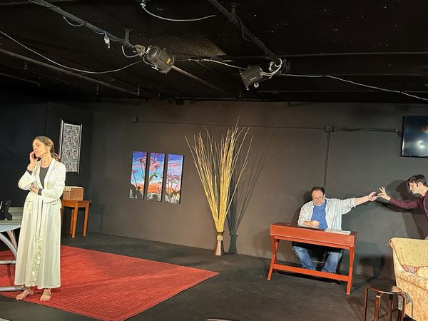 Nava Bastani Sarracino as EMILY PENROSE and Justin Stewart as JIM FINGAL 7