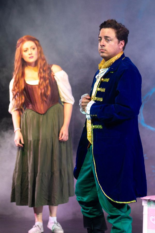 Alexa Rosengaus (front) as Cinderella and Hannah Rubinstein (rear) as The Narrator. 14