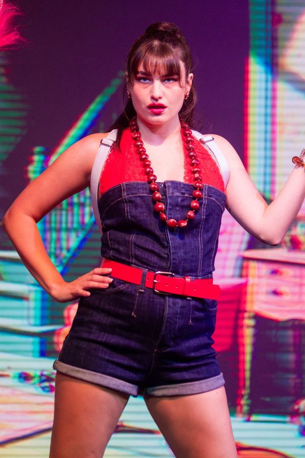 Alexa Rosengaus (front) as Cinderella and Hannah Rubinstein (rear) as The Narrator. 17