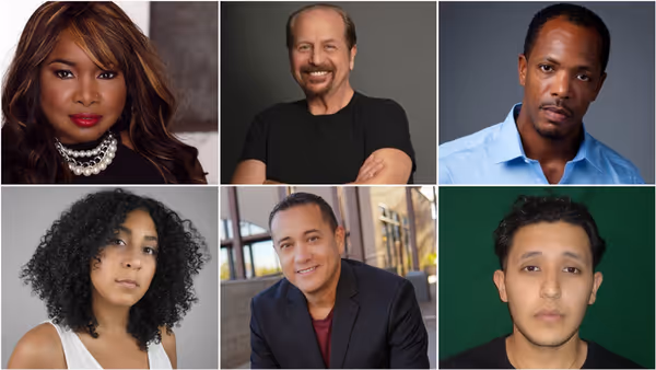 Photo Flash: Inside the Cast Reveal for Miles of Grace Kathy Blaze Jefferson, Rick Howard, Aaron Brown, Tatiana Lee, Joe Paul Garcia, Daniel Jurado, and playwright Desiree Parker. 1
