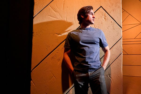 The cast from left: Emma Wallach (Noa, Rabin?s granddaughter; Inbal, assistant to the Prime Minister; and Shalhevet, fellow law student and Yigal?s one-time love interest); Nicole Halmos (Leah, Rabin? 11