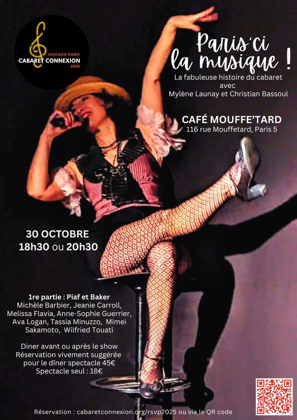 Conference Schedule Sample for Chicago Paris Cabaret Connexion 7th annual event 7