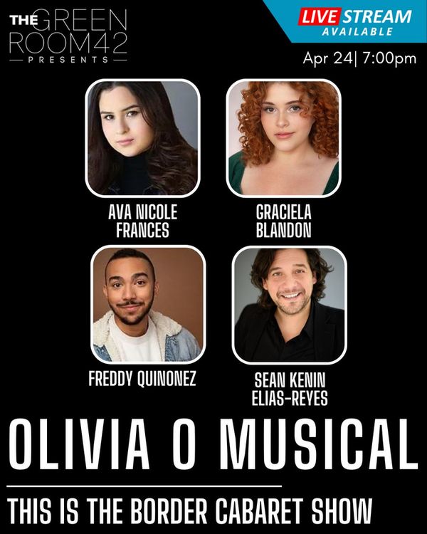 Olivia O, The Musical Cabaret Show This THURSDAY, April 24 at 7pm. 1