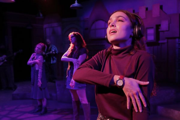 Jennifer Richardson, Leota Rhodes, and Emma Laird in ?Once? at Chance Theater. Playing January 23 ? March 1, 2026 at the Bette Aitken theater arts Center on the Cripe Stage. Photos by Doug Catiller. 3