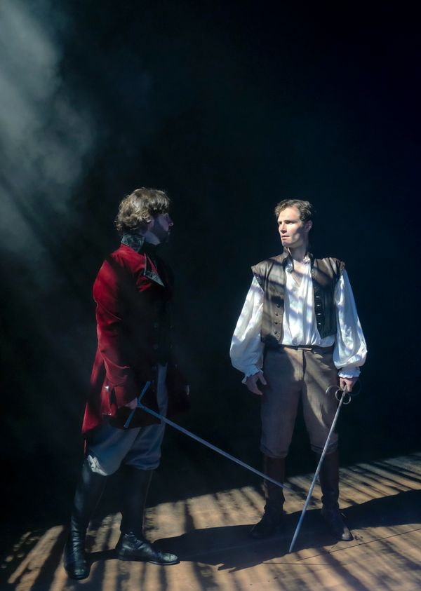 Isaac Hickox-Young (Romeo) and Billie Wyatt (Juliet). Photo by Shelley Kusnetz. 2