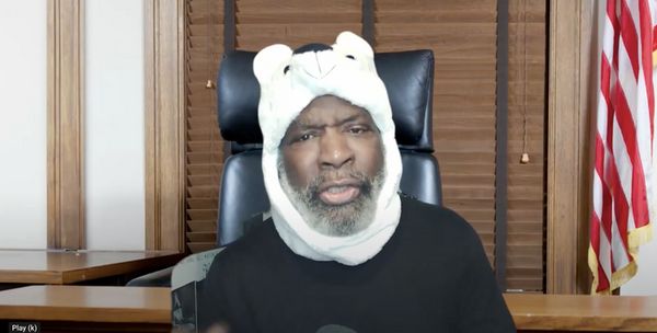 S. Shine (Brian Simmons), accused of sinking the Titanic, provides his own defense in THE SHINE CHALLENGE, 2024 2