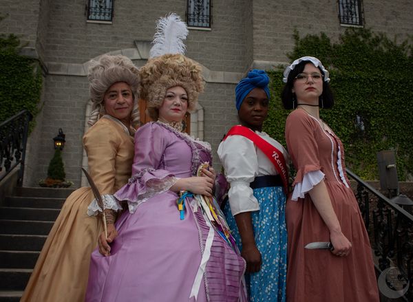 The Revolutionists by Lauren Gunderson at R-ACT Theatre Productions October 11-19, 2024 (Pictured Rhonny Dam, Jenn Rian, Myriah Cross, Sarah Baker) 2