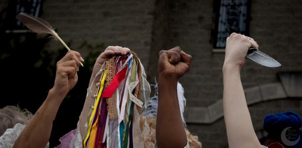 The Revolutionists by Lauren Gunderson at R-ACT Theatre Productions October 11-19, 2024 (Pictured Rhonny Dam, Jenn Rian, Myriah Cross, Sarah Baker) 3